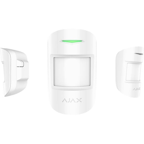 Ajax 130349.02.WH1 MotionProtect Plus Jeweller Wireless IR Motion Detector with Additional K-Band Microwave Sensor
