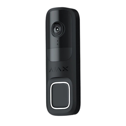 Ajax 66391.125.BL1 4MP Video Doorbell with Built-in AI, Black